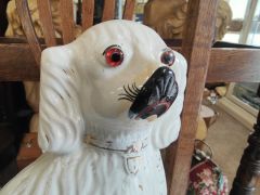 Pair of porcelain staffordshire dogs Thumbnail 3