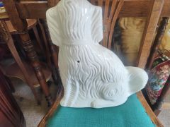 Pair of porcelain staffordshire dogs Thumbnail 3