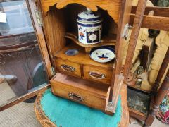 Oak smokers cabinet Thumbnail 6