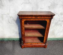 Victorian burr walnut cabinet Thumbnail 1
