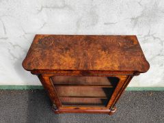 Victorian burr walnut cabinet Thumbnail 2
