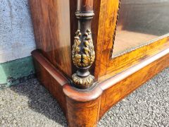 Victorian burr walnut cabinet Thumbnail 4