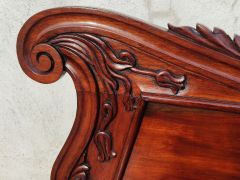 Carved mahogany william iv bench Thumbnail 3