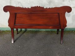 Carved mahogany william iv bench Thumbnail 4