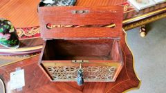 Edwardian oak letter box Thumbnail 3