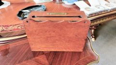 Edwardian oak letter box Thumbnail 4