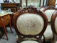 Set of six victorian mahogany chairs Thumbnail 2