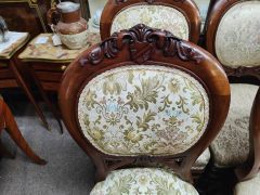 Set of six victorian mahogany chairs Thumbnail 3