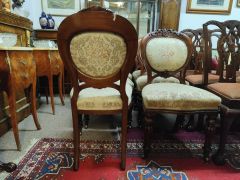 Set of six victorian mahogany chairs Thumbnail 3