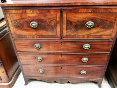 Georgian mahogany secretaire/bookcase Thumbnail 3