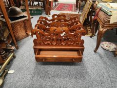 Victorian walnut canterbury Thumbnail 2