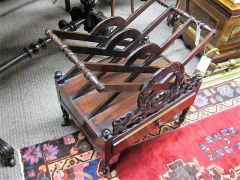 19th century rosewood canterbury Thumbnail 3
