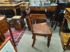Victorian mahogany hall chair Thumbnail 2