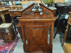 Victorian mahogany hall chair Thumbnail 3