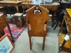 Victorian mahogany hall chair Thumbnail 4