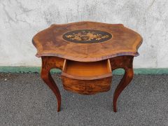 Victorian burr walnut side table Thumbnail 2