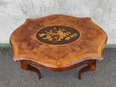Victorian burr walnut side table Thumbnail 3