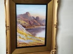 Pair of gilt framed scottish paintings signed Thumbnail 2
