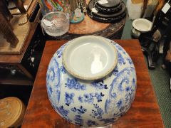 Chinese blue & white porcelain bowl & stand Thumbnail 4