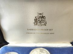 Cased set 1974 coinage of barbados Thumbnail 3
