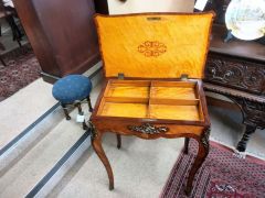 19th century french kingwood work table Thumbnail 3