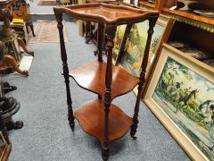 Victorian mahogany wot-not Thumbnail 3