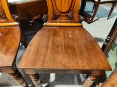 Pair of mahogany hall chairs Thumbnail 3