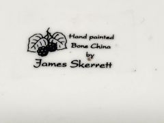 Hand painted dish , signed J.Skerrett, royal worcester artist Thumbnail 3