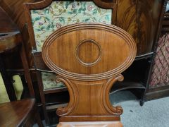 Victorian mahogany hall chair Thumbnail 2
