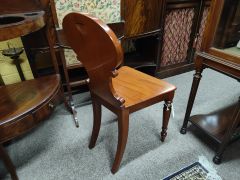 Victorian mahogany hall chair Thumbnail 3