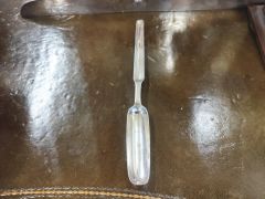 18th century irish silver marrow scoop Thumbnail 2