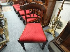 Set of six william IV mahogany dining chairs Thumbnail 2