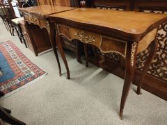 Pair of mahogany card tables  Thumbnail 2