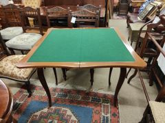 Pair of mahogany card tables  Thumbnail 3