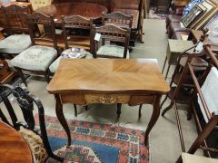 Pair of mahogany card tables  Thumbnail 6