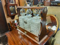 Victorian oak tantalus Thumbnail 3