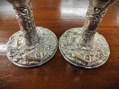 Pair of silver candlesticks  Thumbnail 3