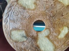 Chinese soapstone disc Thumbnail 2