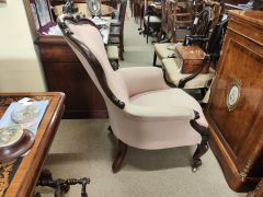 Victorian mahogany armchair Thumbnail 2