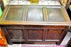 18th century oak cased coffer  Thumbnail 2