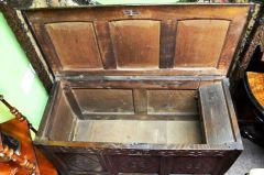 18th century oak cased coffer  Thumbnail 3