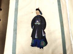 Folio of ten chinese watercolours Thumbnail 4