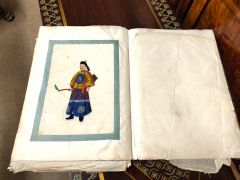 Folio of ten chinese watercolours Thumbnail 3