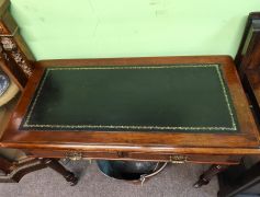 Leather top desk / table Thumbnail 3