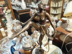 Art deco style bronze & marble figure Thumbnail 2