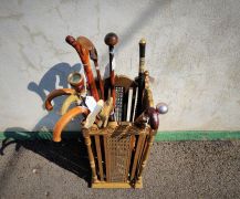 Gilt bergere 1920s stick stand Thumbnail 3