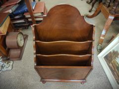 1920s mahogany magazine  /paper stand Thumbnail 2