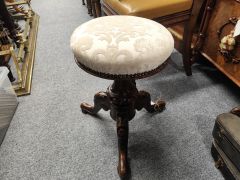 Victorian mahogany stool Thumbnail 4