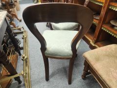 Set of four victorian mahogany chairs Thumbnail 3
