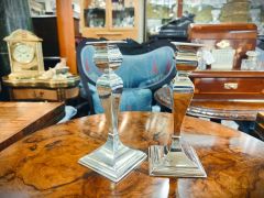 Pair of silver candlesticks  Thumbnail 2